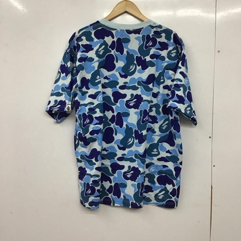 アベイシングエイプ A BATHING APE Tシャツ 半袖 半袖カットソー プリントTシャツ クルーネックカットソー L プリント マルチカラー / マルチカラー / multicolor メンズ USED 古着 中古 10154130