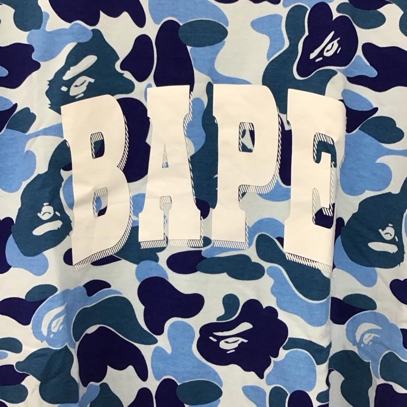 アベイシングエイプ A BATHING APE Tシャツ 半袖 半袖カットソー プリントTシャツ クルーネックカットソー L プリント マルチカラー / マルチカラー / multicolor メンズ USED 古着 中古 10154130