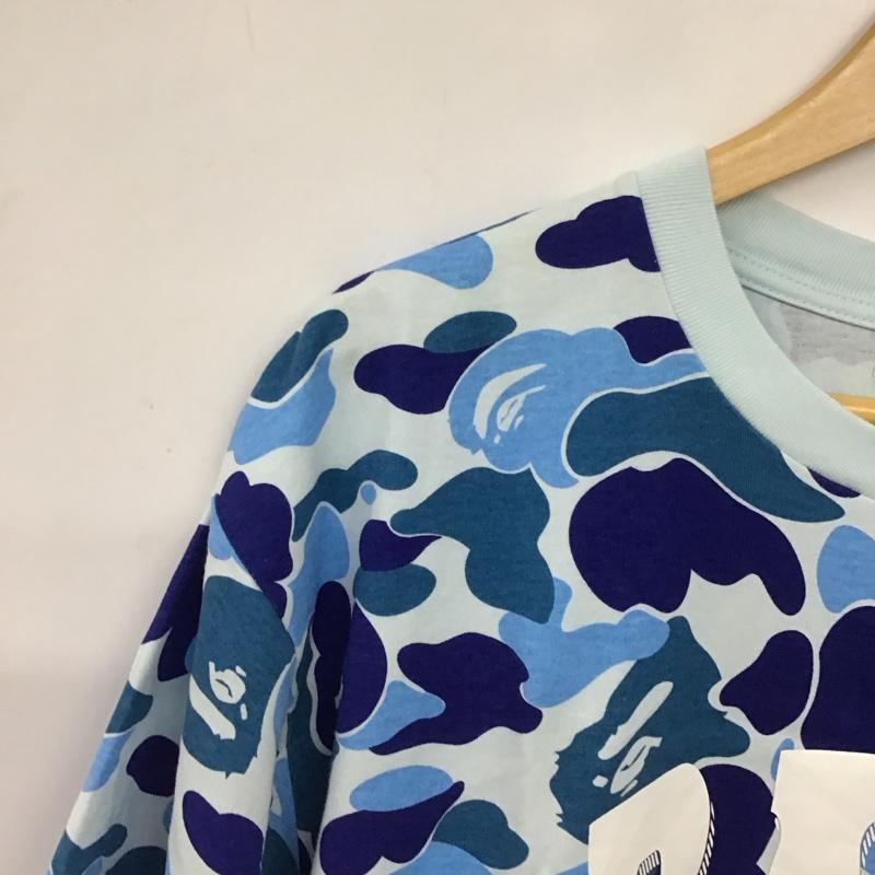 アベイシングエイプ A BATHING APE Tシャツ 半袖 半袖カットソー プリントTシャツ クルーネックカットソー L プリント マルチカラー / マルチカラー / multicolor メンズ USED 古着 中古 10154130