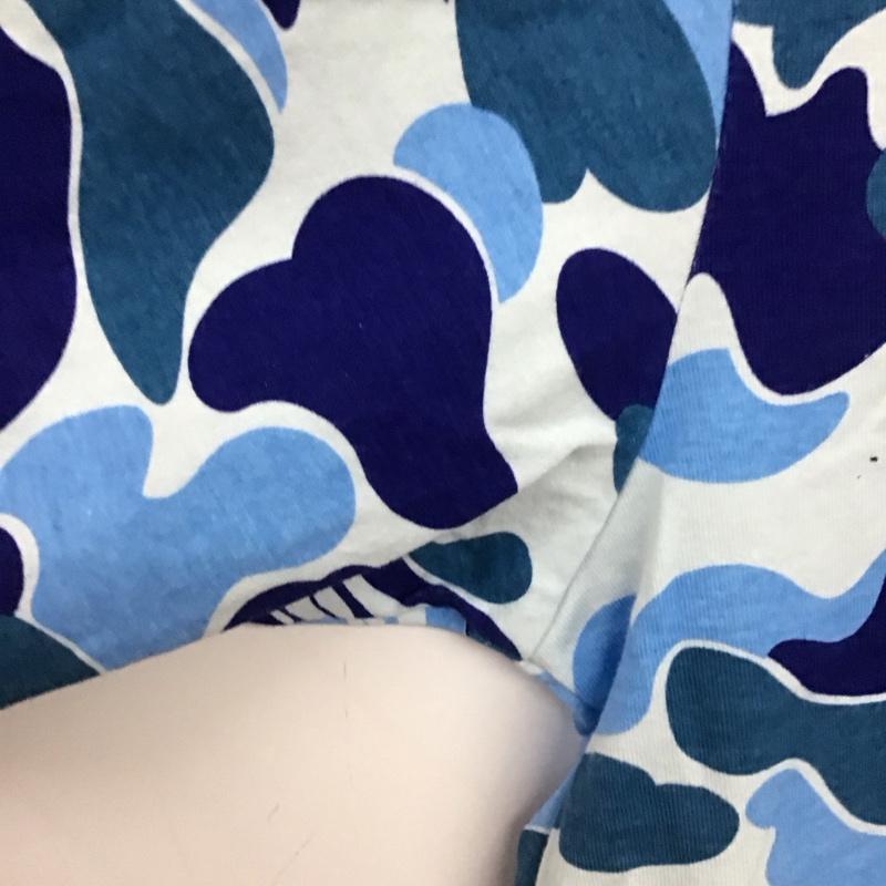アベイシングエイプ A BATHING APE Tシャツ 半袖 半袖カットソー プリントTシャツ クルーネックカットソー L プリント マルチカラー / マルチカラー / multicolor メンズ USED 古着 中古 10154130