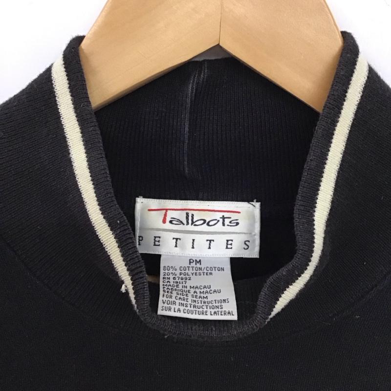 タルボット TALBOTS トレーナー 長袖 長袖トレーナー スウェット クルーネック プルオーバー M 刺繍 黒 / ブラック / black レディース USED 古着 中古 10154132