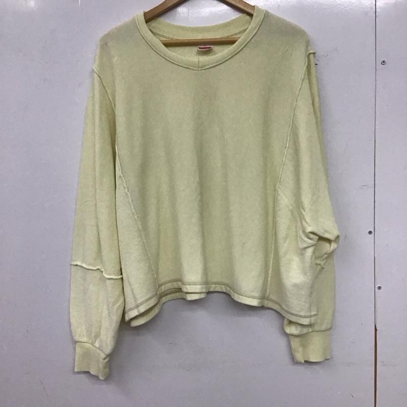 ニコアンド niko and... トレーナー 長袖 長袖トレーナー スウェット クルーネック プルオーバー M 無地 黄 / イエロー / yellow レディース USED 古着 中古 10154133