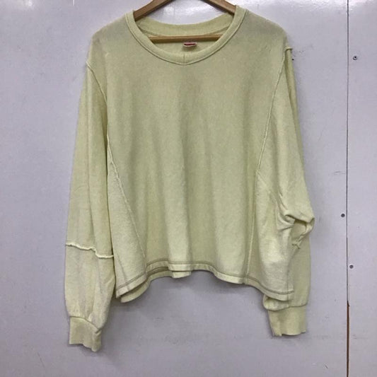 ニコアンド niko and... トレーナー 長袖 長袖トレーナー スウェット クルーネック プルオーバー M 無地 黄 / イエロー / yellow レディース USED 古着 中古 10154133