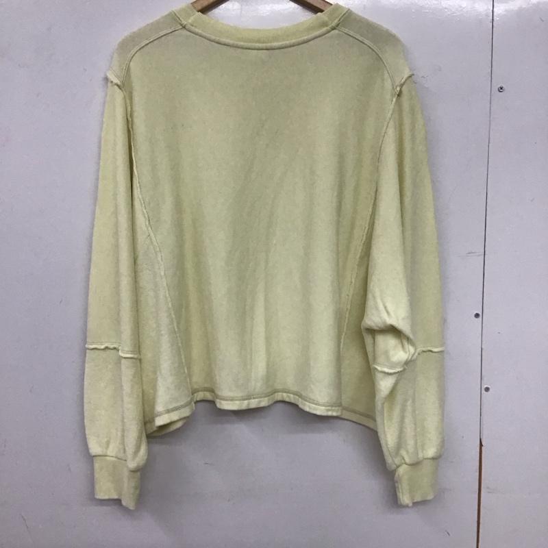 ニコアンド niko and... トレーナー 長袖 長袖トレーナー スウェット クルーネック プルオーバー M 無地 黄 / イエロー / yellow レディース USED 古着 中古 10154133