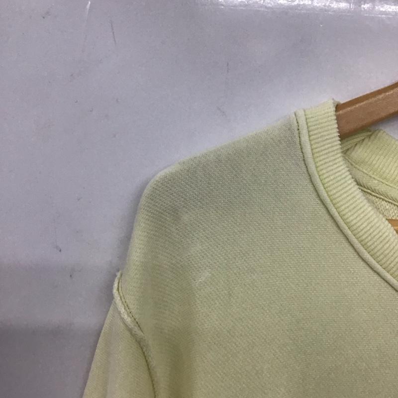 ニコアンド niko and... トレーナー 長袖 長袖トレーナー スウェット クルーネック プルオーバー M 無地 黄 / イエロー / yellow レディース USED 古着 中古 10154133