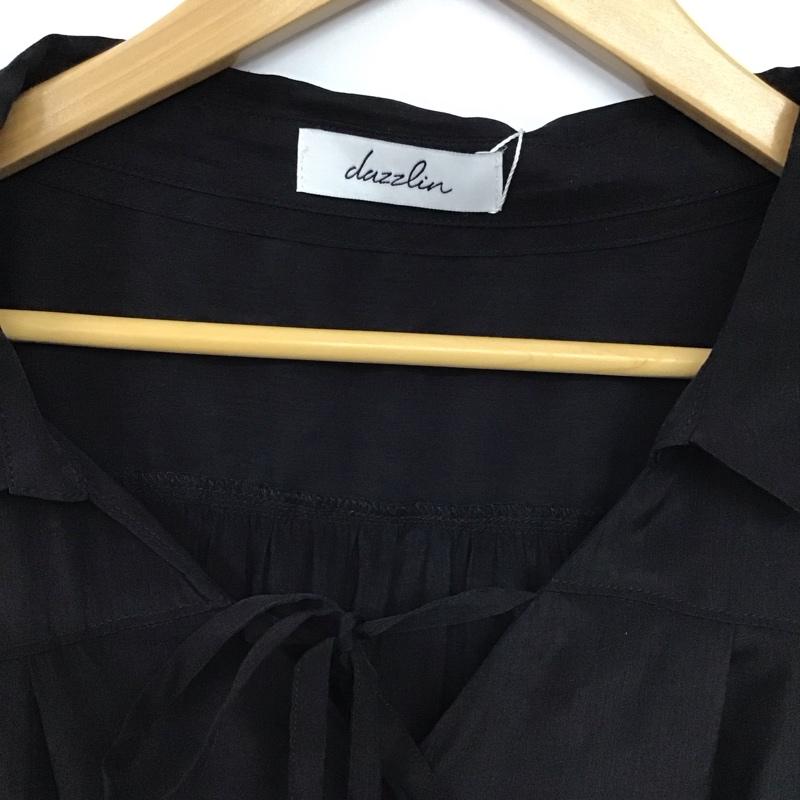 ダズリン dazzlin シャツ、ブラウス 長袖 長袖シャツ 無地シャツ カラーシャツ FREE 無地 黒 / ブラック / black レディース USED 古着 中古 10154134
