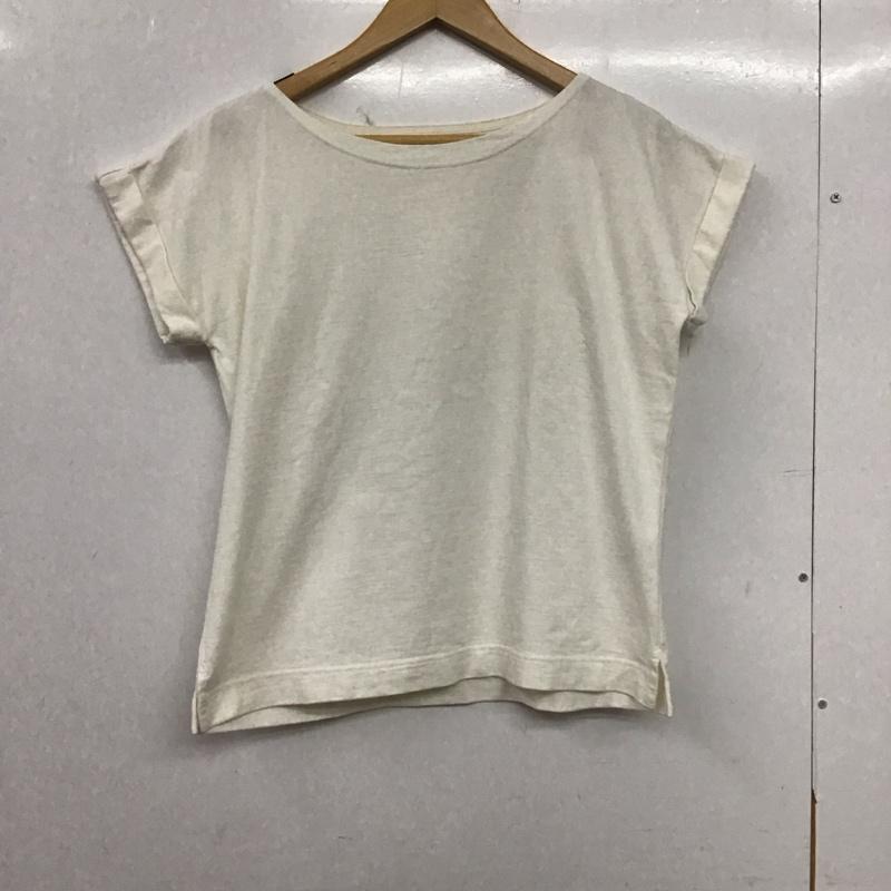 エムエイチエル MHL. カットソー 半袖 半袖カットソー 無地Tシャツ クルーネックカットソー 2 無地 アイボリー / アイボリー / レディース USED 古着 中古 10154135