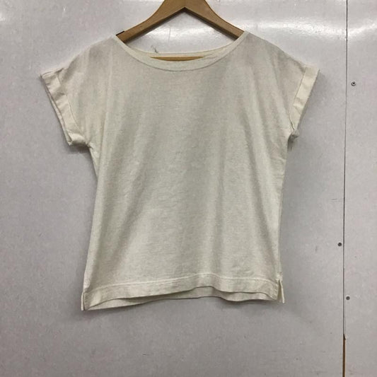 エムエイチエル MHL. カットソー 半袖 半袖カットソー 無地Tシャツ クルーネックカットソー 2 無地 アイボリー / アイボリー / レディース USED 古着 中古 10154135