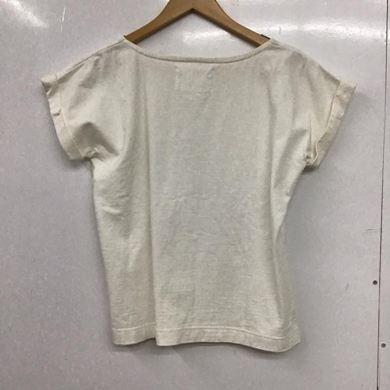 エムエイチエル MHL. カットソー 半袖 半袖カットソー 無地Tシャツ クルーネックカットソー 2 無地 アイボリー / アイボリー / レディース USED 古着 中古 10154135