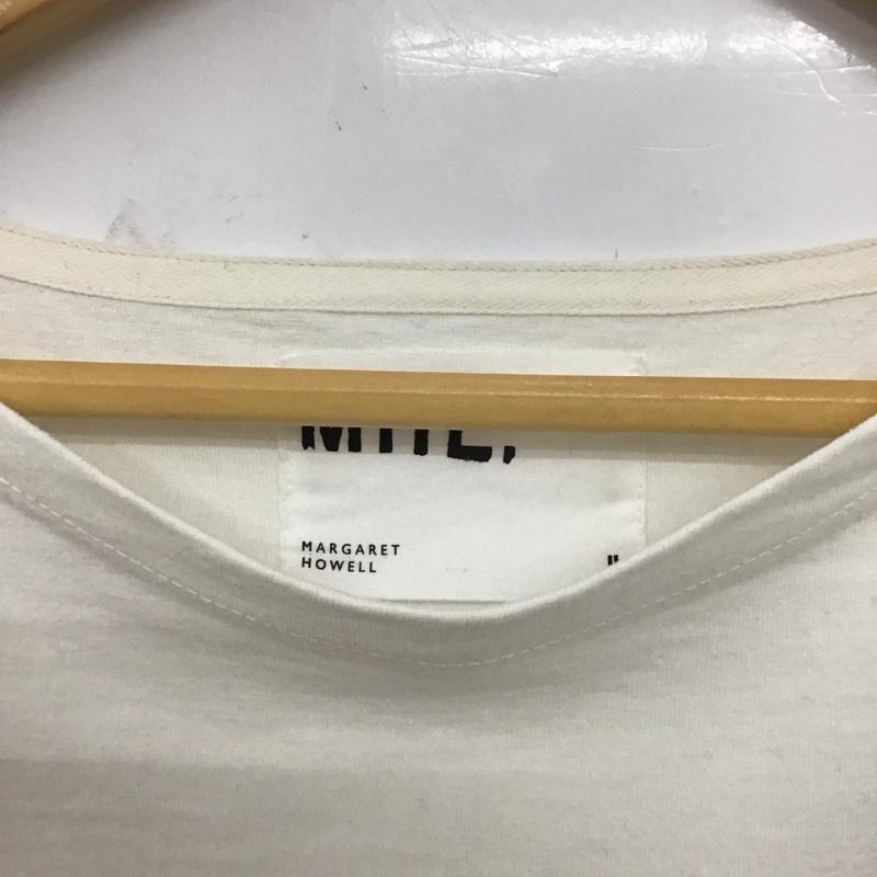 エムエイチエル MHL. カットソー 半袖 半袖カットソー 無地Tシャツ クルーネックカットソー 2 無地 アイボリー / アイボリー / レディース USED 古着 中古 10154135