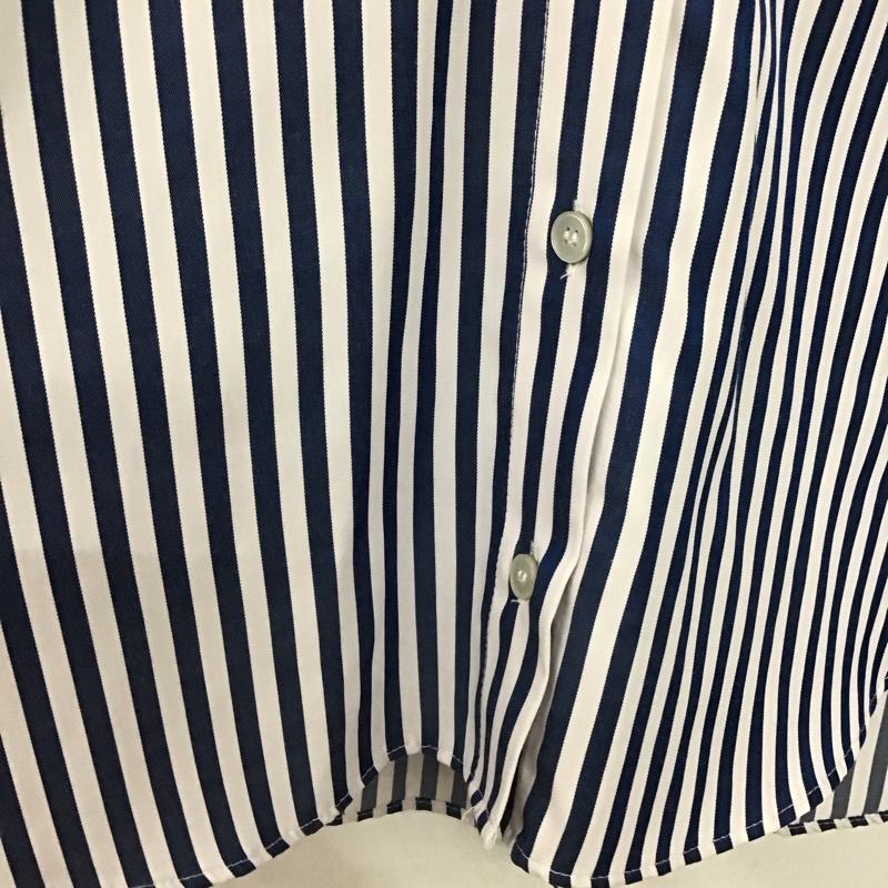 ザラ ZARA シャツ、ブラウス 長袖 長袖シャツ ストライプシャツ カラーシャツ M ストライプ 白 / ホワイト / white X 青 / ブルー / blue レディース USED 古着 中古 10154137