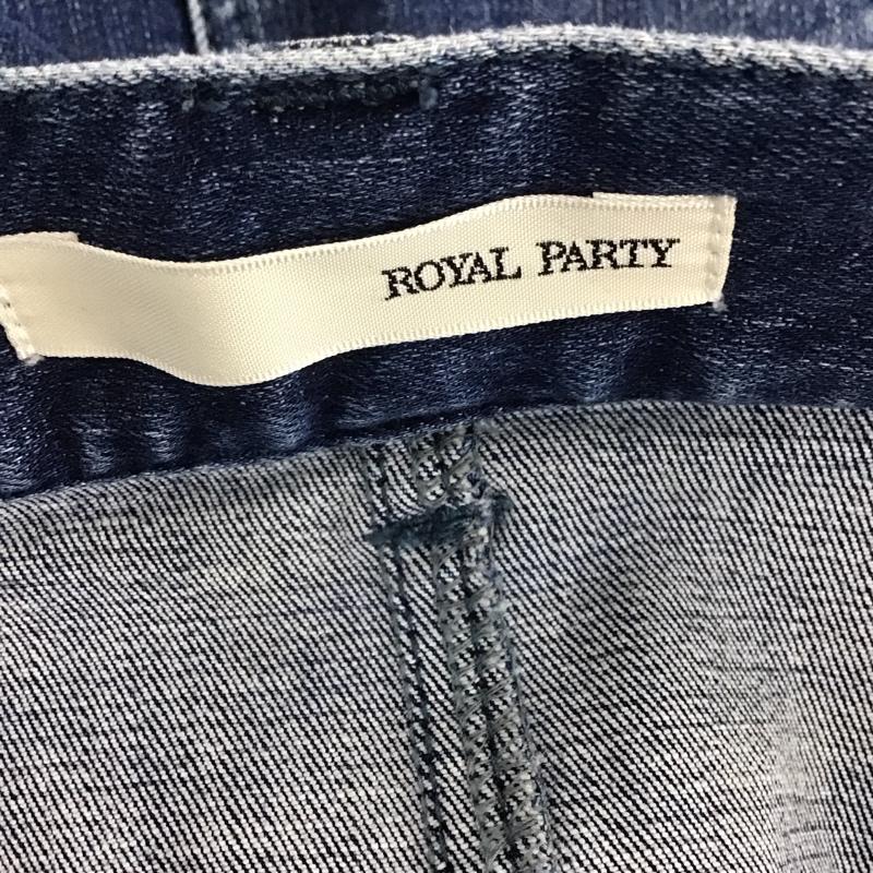 ロイヤルパーティー ROYAL PARTY スカート ひざ丈スカート デニムスカート タイトスカート センタータック 2 無地 インディゴ / インディゴ / Indigo レディース USED 古着 中古 10154140