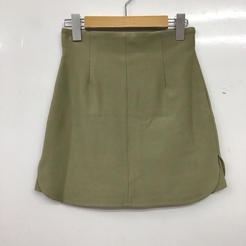 エモダ EMODA スカート ミニスカート ミニスカート フレアスカート 無地スカート FREE 無地 カーキ / カーキ / khaki レディース USED 古着 中古 10154142