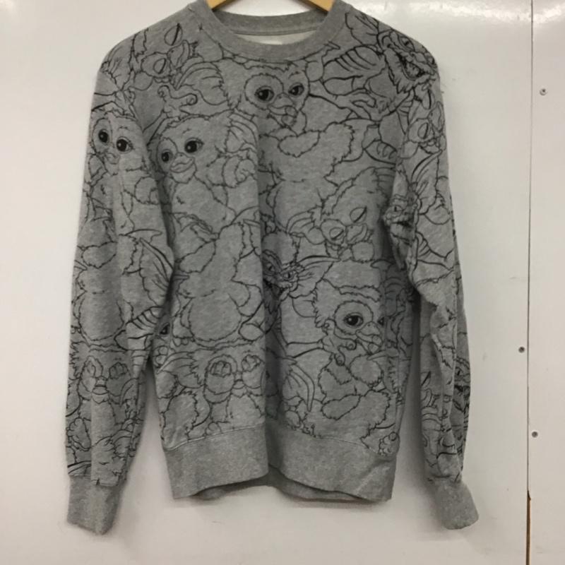 グラニフ graniph トレーナー 長袖 長袖トレーナー スウェット クルーネック プルオーバー S プリント 灰 / グレー / gray レディース USED 古着 中古 10154148