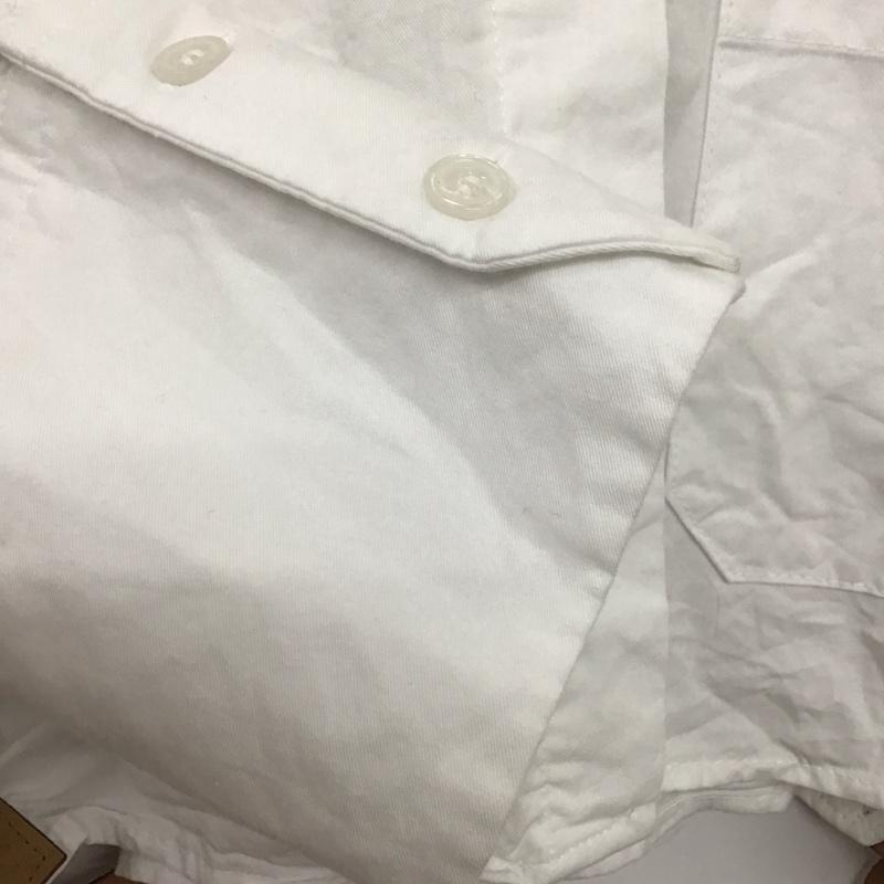 ザラ ZARA シャツ、ブラウス 長袖 長袖シャツ ショート丈シャツ S 無地 白 / ホワイト / white レディース USED 古着 中古 10154153