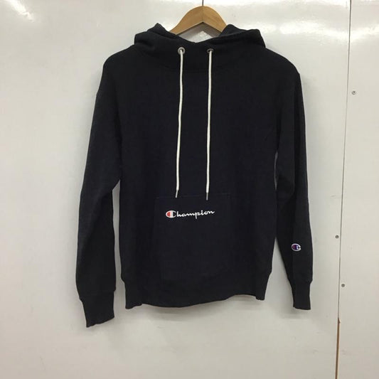 チャンピオン Champion パーカー 長袖 長袖パーカー プルオーバーパーカー スウェット M ロゴ、文字 紺 / ネイビー / navy レディース USED 古着 中古 10154159