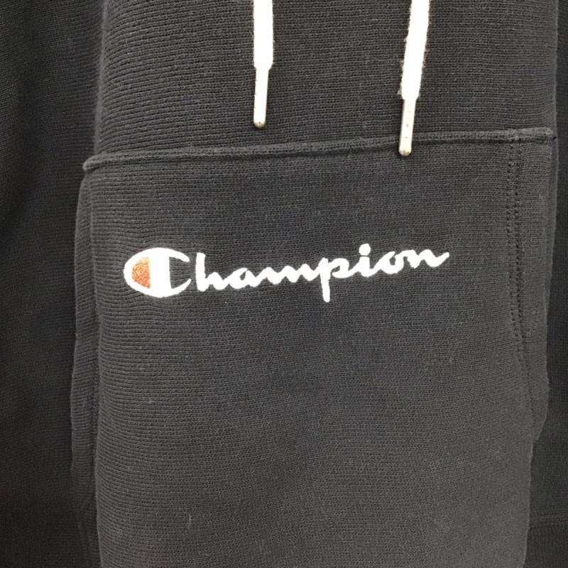 チャンピオン Champion パーカー 長袖 長袖パーカー プルオーバーパーカー スウェット M ロゴ、文字 紺 / ネイビー / navy レディース USED 古着 中古 10154159