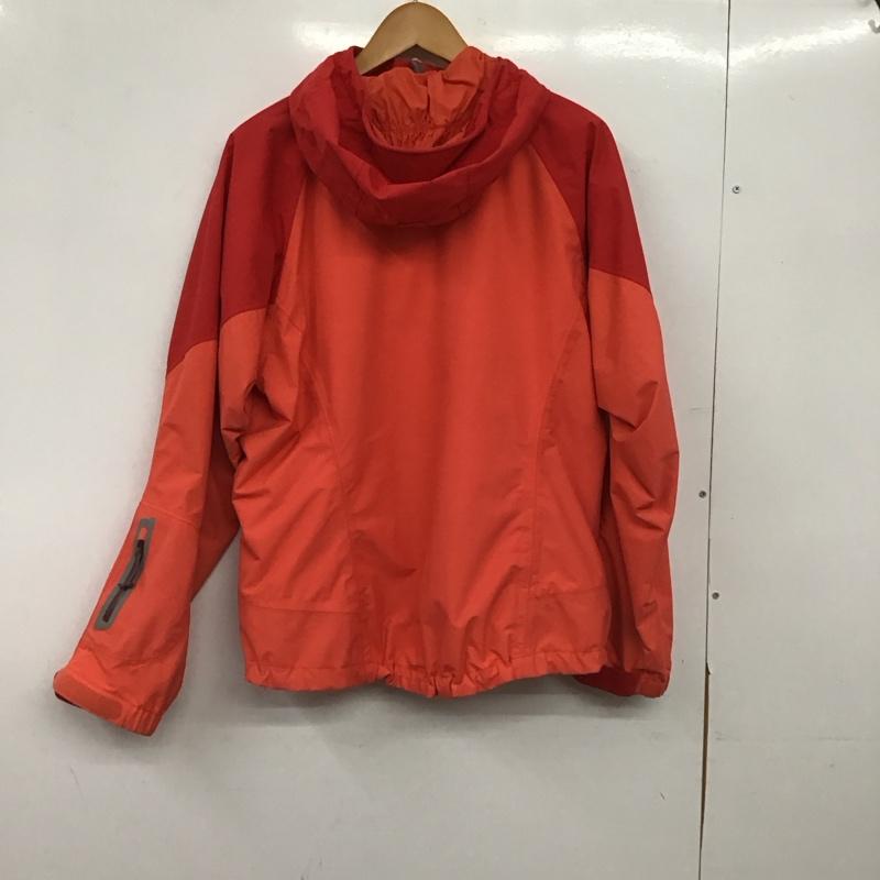 モンベル mont-bell ジャケット、上着 ジャンパー、ブルゾン ジップアップ M ロゴ、文字 赤 / レッド / red X 橙 / オレンジ / orange レディース USED 古着 中古 10154160