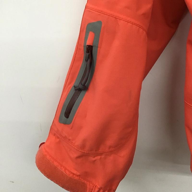 モンベル mont-bell ジャケット、上着 ジャンパー、ブルゾン ジップアップ M ロゴ、文字 赤 / レッド / red X 橙 / オレンジ / orange レディース USED 古着 中古 10154160