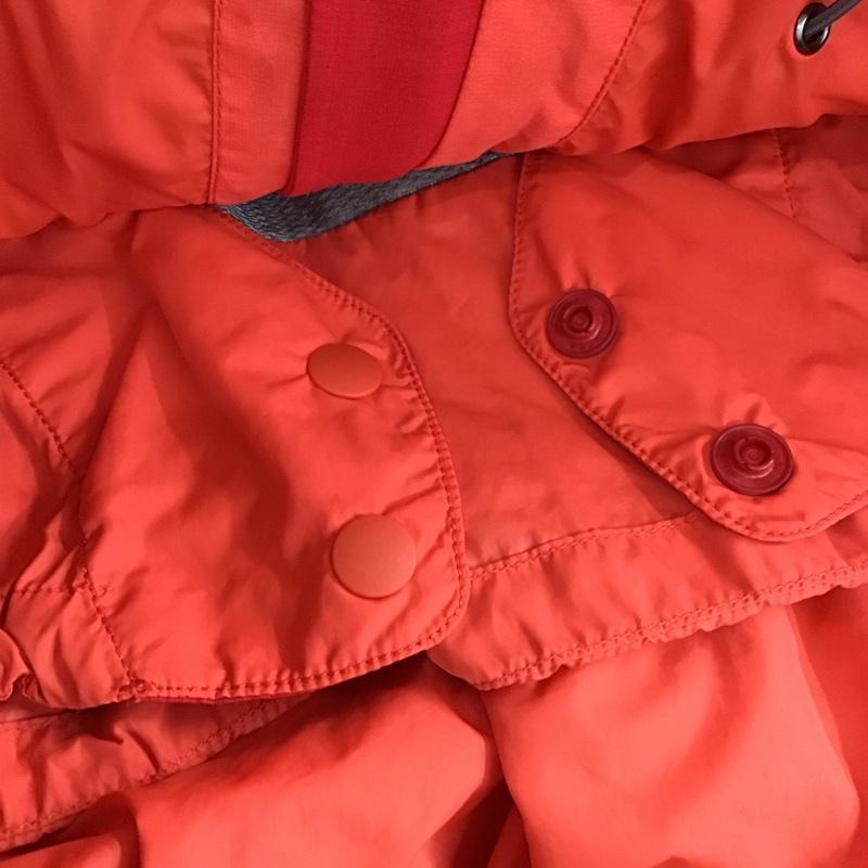 モンベル mont-bell ジャケット、上着 ジャンパー、ブルゾン ジップアップ M ロゴ、文字 赤 / レッド / red X 橙 / オレンジ / orange レディース USED 古着 中古 10154160