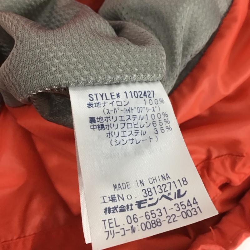モンベル mont-bell ジャケット、上着 ジャンパー、ブルゾン ジップアップ M ロゴ、文字 赤 / レッド / red X 橙 / オレンジ / orange レディース USED 古着 中古 10154160
