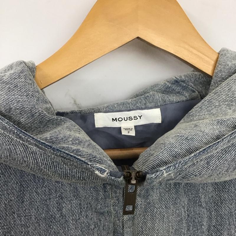 マウジー MOUSSY ジャケット、上着 ジャンパー、ブルゾン 010eab30-5790 DENIMPUFFERジャケット アウター FREE 無地 インディゴ / インディゴ / Indigo レディース USED 古着 中古 10154161