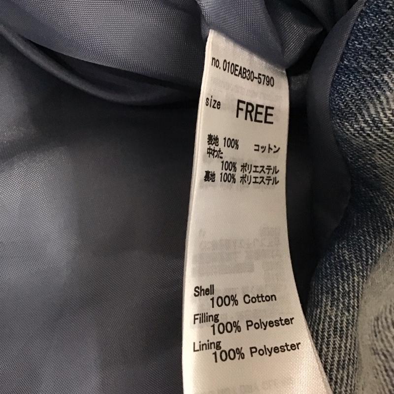 マウジー MOUSSY ジャケット、上着 ジャンパー、ブルゾン 010eab30-5790 DENIMPUFFERジャケット アウター FREE 無地 インディゴ / インディゴ / Indigo レディース USED 古着 中古 10154161