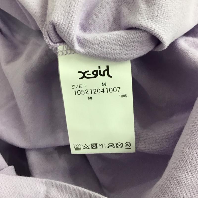 エックスガール X-girl ワンピース ロングスカート 半袖ロングワンピース M ロゴ、文字 紫 / パープル / purple レディース USED 古着 中古 10154162