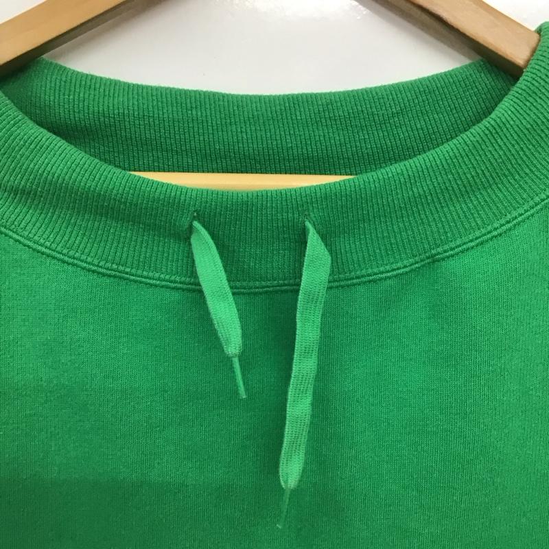 ニコアンド niko and... トレーナー 長袖 長袖トレーナー スウェット ワイドネック プルオーバー L 無地 緑 / グリーン / green レディース USED 古着 中古 10154163