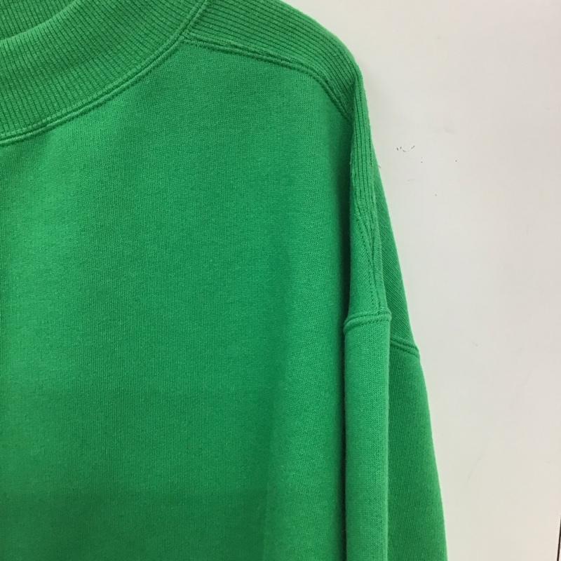 ニコアンド niko and... トレーナー 長袖 長袖トレーナー スウェット ワイドネック プルオーバー L 無地 緑 / グリーン / green レディース USED 古着 中古 10154163