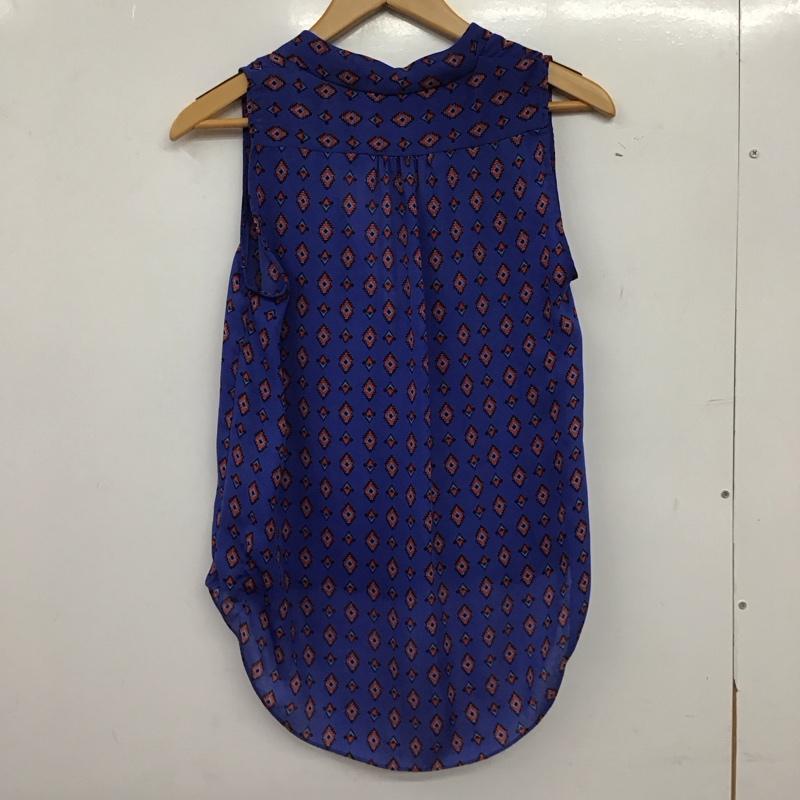 ザラ ZARA カットソー 半袖 ノースリーブカットソー Vネックカットソー S プリント マルチカラー / マルチカラー / multicolor レディース USED 古着 中古 10154164