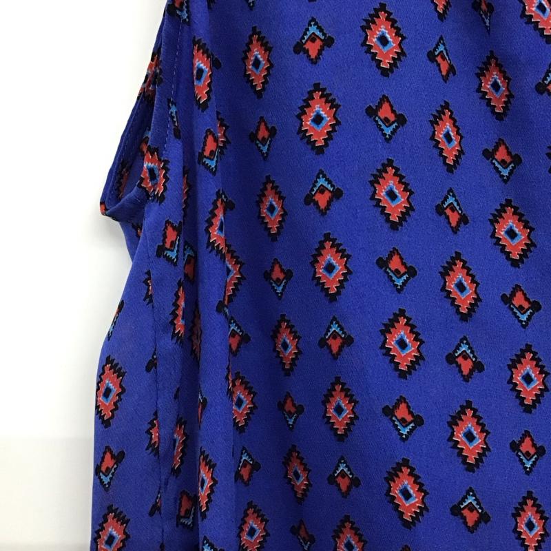 ザラ ZARA カットソー 半袖 ノースリーブカットソー Vネックカットソー S プリント マルチカラー / マルチカラー / multicolor レディース USED 古着 中古 10154164