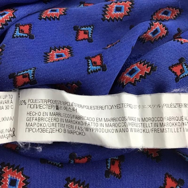 ザラ ZARA カットソー 半袖 ノースリーブカットソー Vネックカットソー S プリント マルチカラー / マルチカラー / multicolor レディース USED 古着 中古 10154164