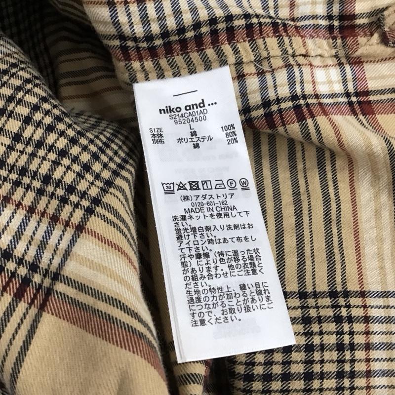 ニコアンド niko and... シャツ、ブラウス 長袖 長袖シャツ チェックシャツ カラーシャツ 4 チェック マルチカラー / マルチカラー / multicolor レディース USED 古着 中古 10154165