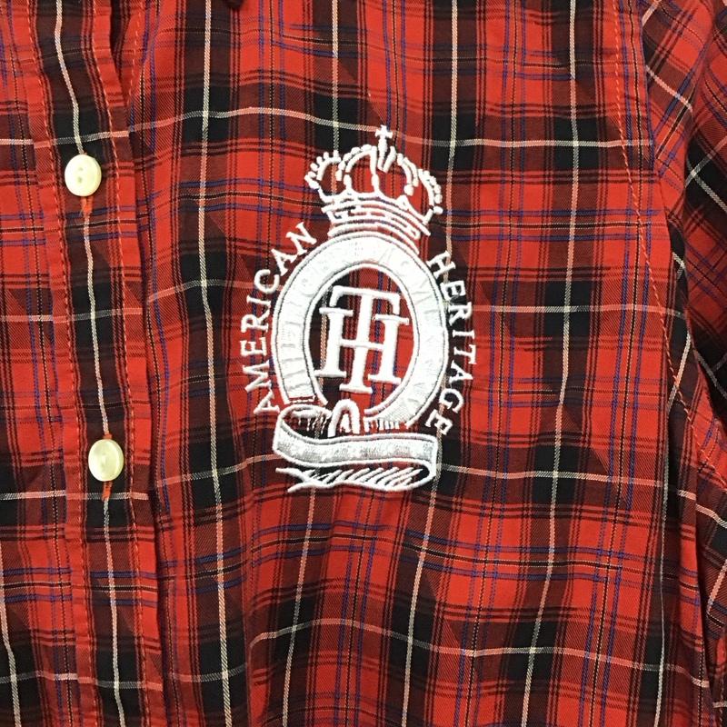 トミーヒルフィガー TOMMY HILFIGER ワンピース ひざ丈スカート 半袖シャツワンピース ロングワンピース チェックシャツワンピース M チェック マルチカラー / マルチカラー / multicolor レディース USED 古着 中古 10154166