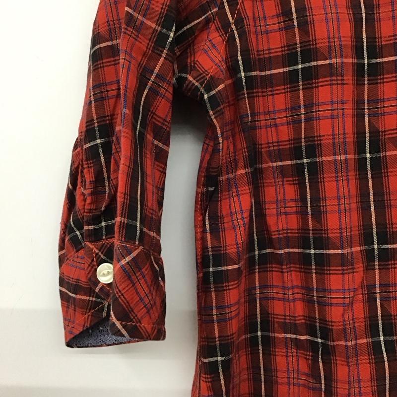 トミーヒルフィガー TOMMY HILFIGER ワンピース ひざ丈スカート 半袖シャツワンピース ロングワンピース チェックシャツワンピース M チェック マルチカラー / マルチカラー / multicolor レディース USED 古着 中古 10154166