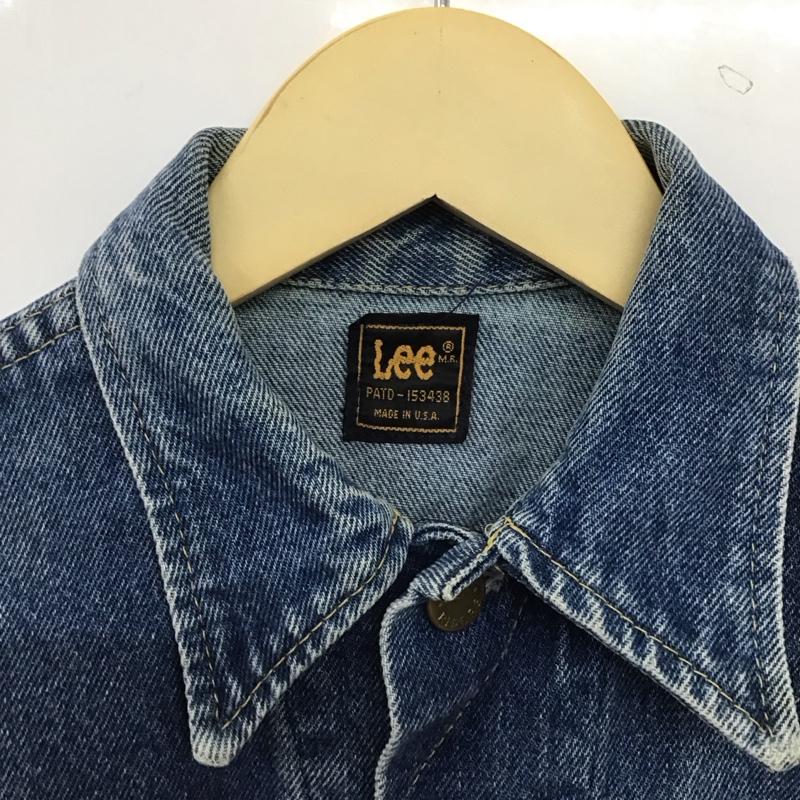 リー Lee ジャケット、上着 ジャケット、ブレザー デニムジャケット Gジャン アウター カジュアルジャケット ロゴ、文字 インディゴ / インディゴ / Indigo レディース USED 古着 中古 10154168