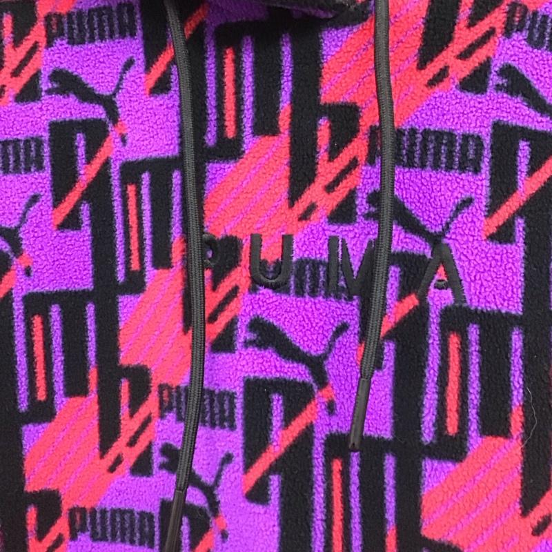 プーマ PUMA パーカー 長袖 長袖パーカー フリースプルオーバージャケット S プリント マルチカラー / マルチカラー / multicolor レディース USED 古着 中古 10154171