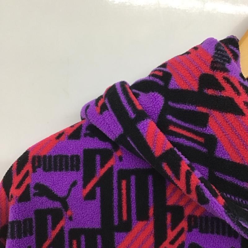 プーマ PUMA パーカー 長袖 長袖パーカー フリースプルオーバージャケット S プリント マルチカラー / マルチカラー / multicolor レディース USED 古着 中古 10154171