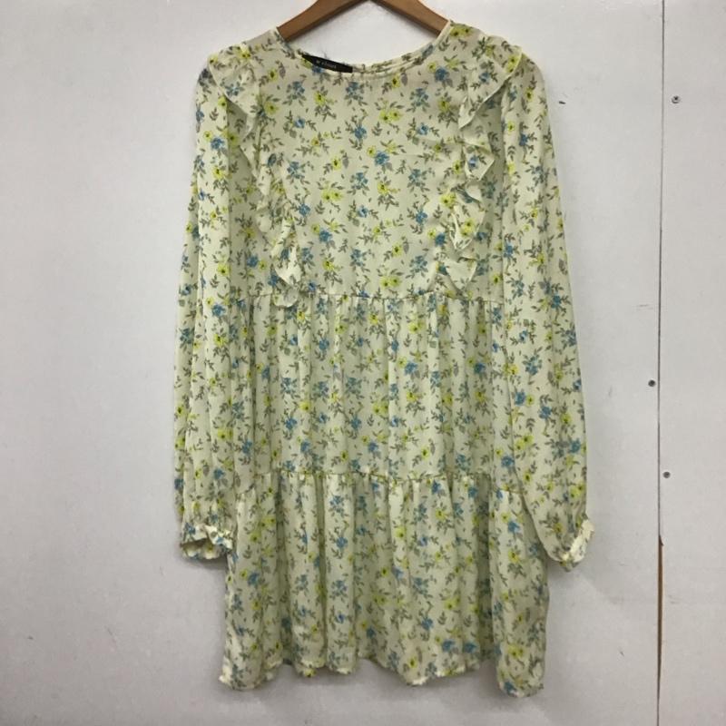 ダブルクローゼット w closet ワンピース ロングスカート 長袖ロングワンピース シャツワンピース フレアスカート プリント マルチカラー / マルチカラー / multicolor レディース USED 古着 中古 10154172