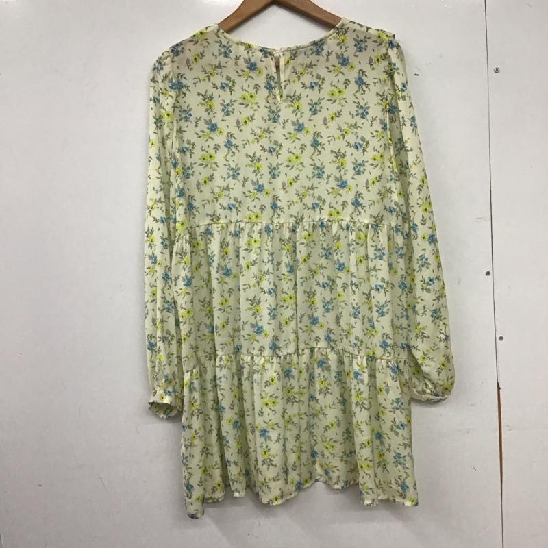 ダブルクローゼット w closet ワンピース ロングスカート 長袖ロングワンピース シャツワンピース フレアスカート プリント マルチカラー / マルチカラー / multicolor レディース USED 古着 中古 10154172