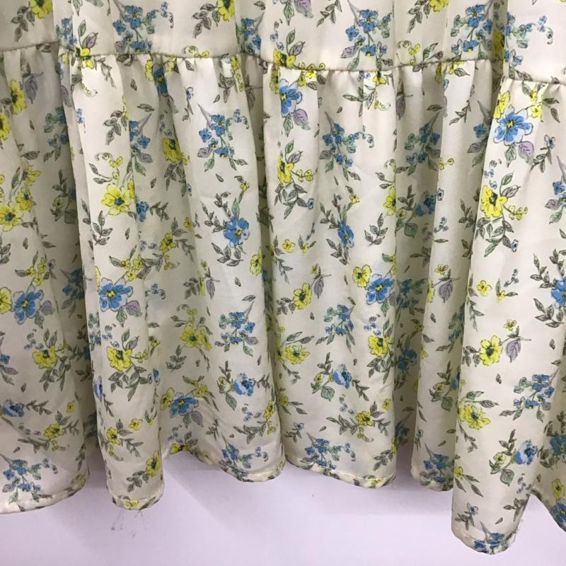 ダブルクローゼット w closet ワンピース ロングスカート 長袖ロングワンピース シャツワンピース フレアスカート プリント マルチカラー / マルチカラー / multicolor レディース USED 古着 中古 10154172