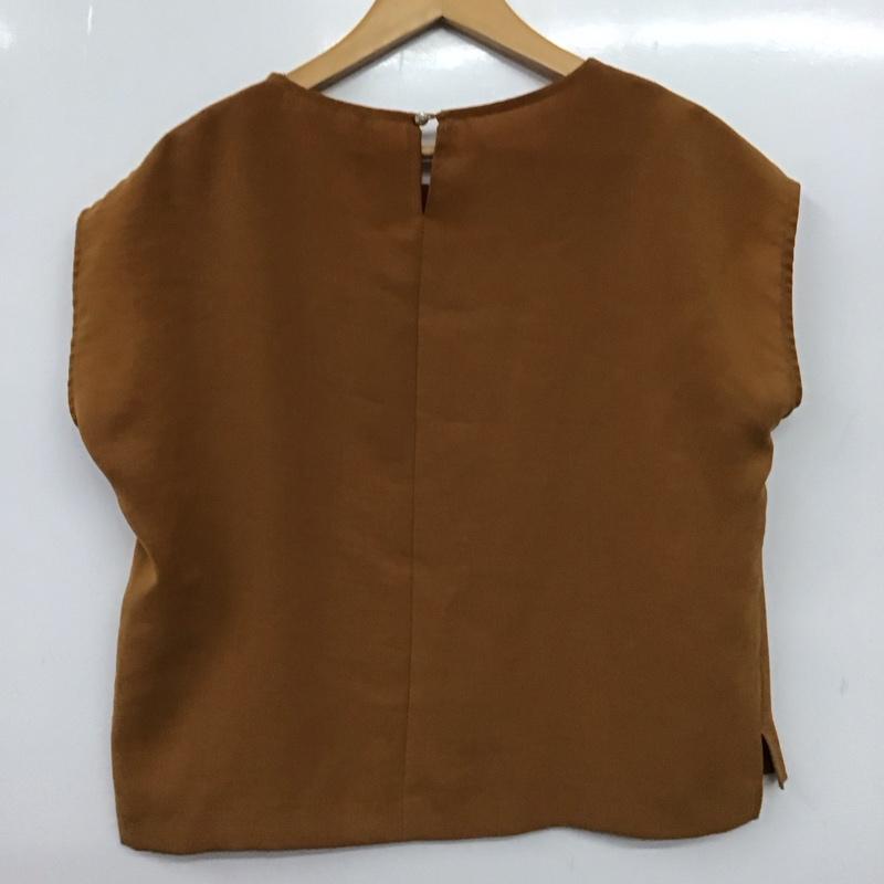インデックス index タンクトップ タンクトップ ノースリーブカットソー タンクトップ L 無地 キャメル / キャメル / レディース USED 古着 中古 10154174