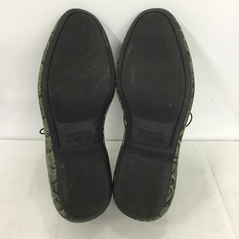クラークス Clarks カジュアルシューズ カジュアルシューズ MARTINE ROSE UK10 箱有 12.0cm ヘビ柄 カーキ / カーキ / khaki メンズ USED 古着 中古 10154178