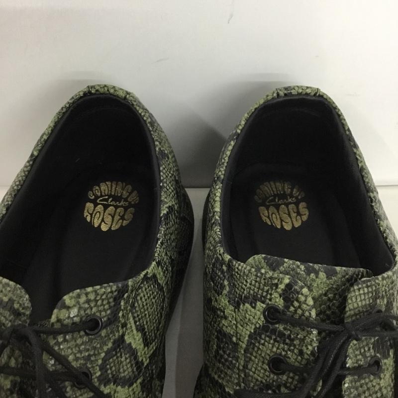 クラークス Clarks カジュアルシューズ カジュアルシューズ MARTINE ROSE UK10 箱有 12.0cm ヘビ柄 カーキ / カーキ / khaki メンズ USED 古着 中古 10154178