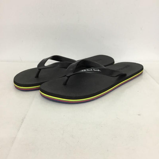 ピーエスポールスミス PS Paul Smith サンダル サンダル ビーチサンダル LL ロゴ、文字 黒 / ブラック / black メンズ USED 古着 中古 10154179