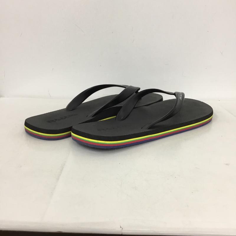 ピーエスポールスミス PS Paul Smith サンダル サンダル ビーチサンダル LL ロゴ、文字 黒 / ブラック / black メンズ USED 古着 中古 10154179