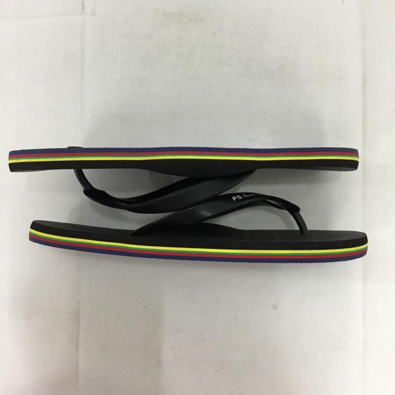 ピーエスポールスミス PS Paul Smith サンダル サンダル ビーチサンダル LL ロゴ、文字 黒 / ブラック / black メンズ USED 古着 中古 10154179