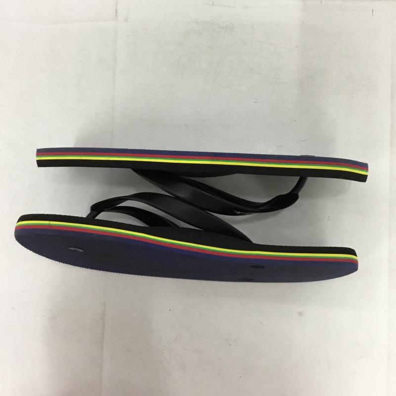 ピーエスポールスミス PS Paul Smith サンダル サンダル ビーチサンダル LL ロゴ、文字 黒 / ブラック / black メンズ USED 古着 中古 10154179