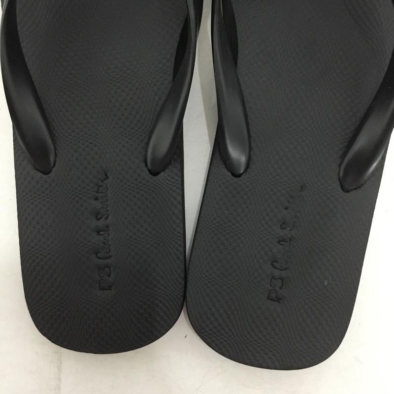 ピーエスポールスミス PS Paul Smith サンダル サンダル ビーチサンダル LL ロゴ、文字 黒 / ブラック / black メンズ USED 古着 中古 10154179
